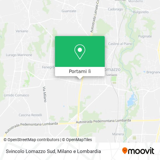 Mappa Svincolo Lomazzo Sud