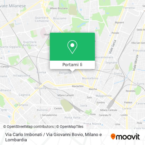 Mappa Via Carlo Imbonati / Via Giovanni Bovio