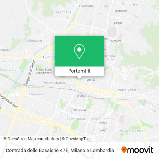 Mappa Contrada delle Bassiche 47E