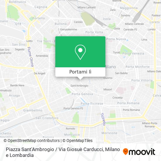Mappa Piazza Sant'Ambrogio / Via Giosuè Carducci