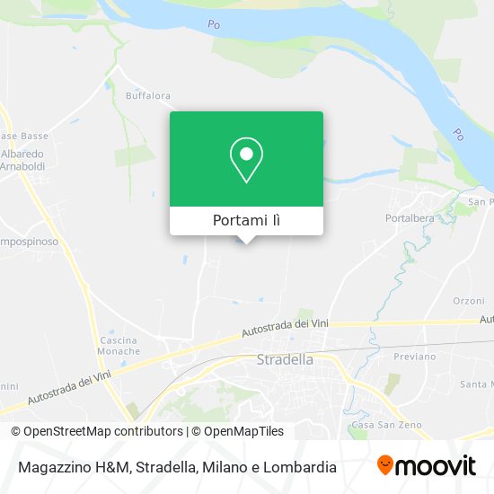 Mappa Magazzino H&M, Stradella