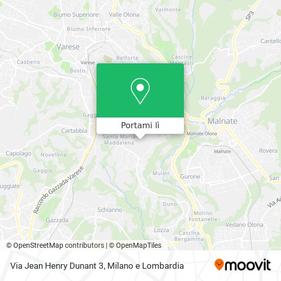 Mappa Via Jean Henry Dunant 3