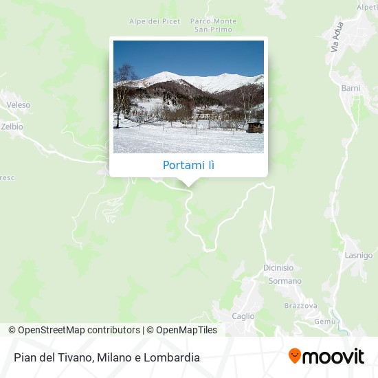 Mappa Pian del Tivano