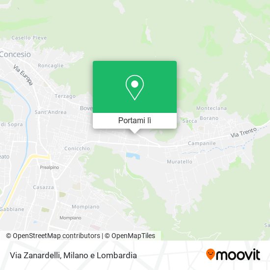 Mappa Via Zanardelli