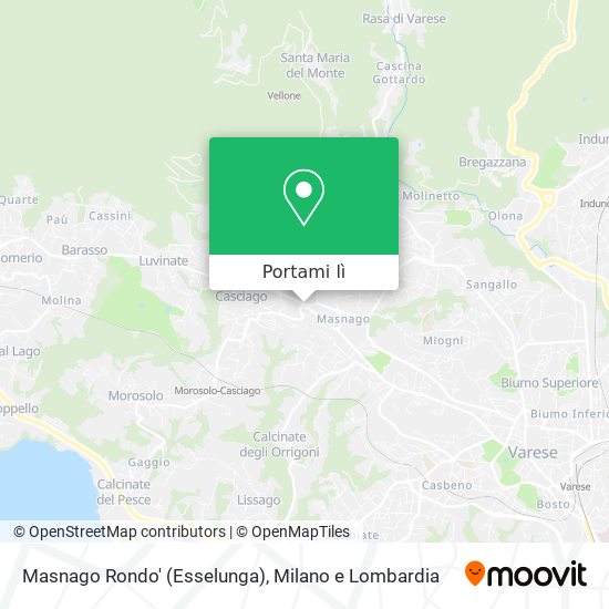 Mappa Masnago Rondo' (Esselunga)