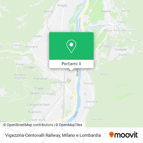 Mappa Vigezzina-Centovalli Railway