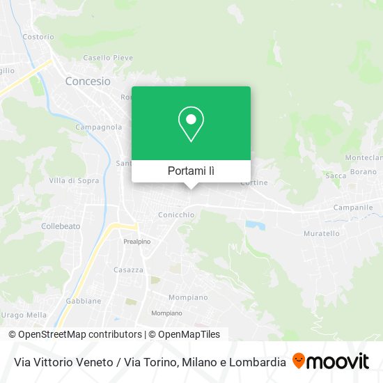 Mappa Via Vittorio Veneto / Via Torino