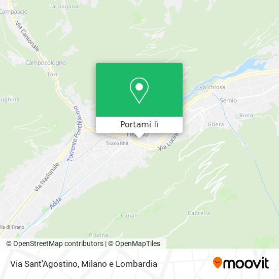 Mappa Via Sant'Agostino