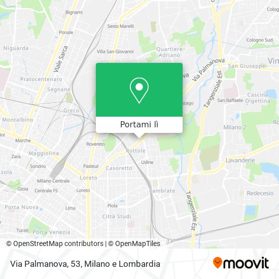 Mappa Via Palmanova, 53