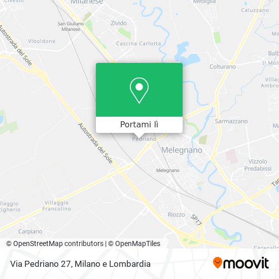 Mappa Via Pedriano 27