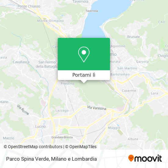 Mappa Parco Spina Verde