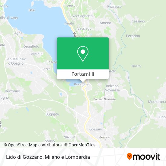 Mappa Lido di Gozzano