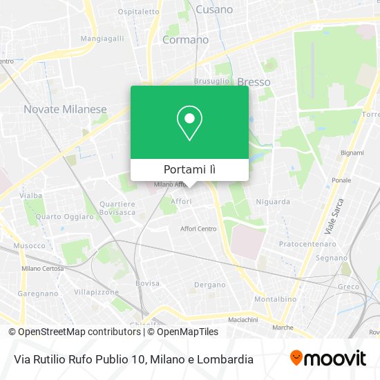 Mappa Via Rutilio Rufo Publio 10