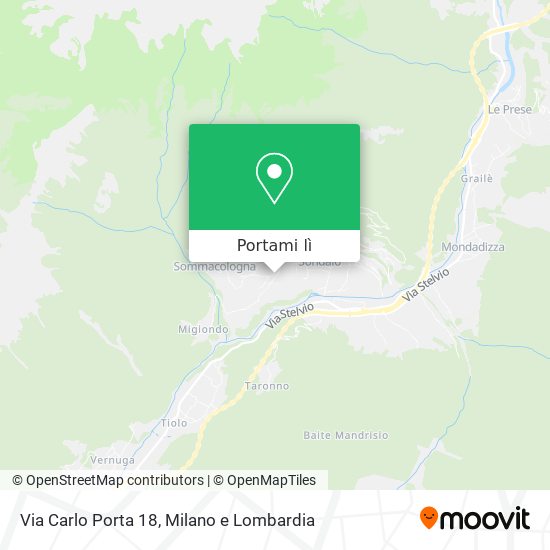 Mappa Via Carlo Porta 18