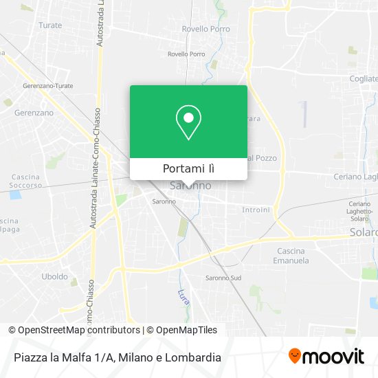 Mappa Piazza la Malfa 1/A