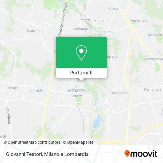 Mappa Giovanni Testori