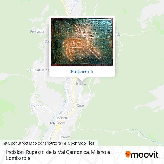 Mappa Incisioni Rupestri della Val Camonica