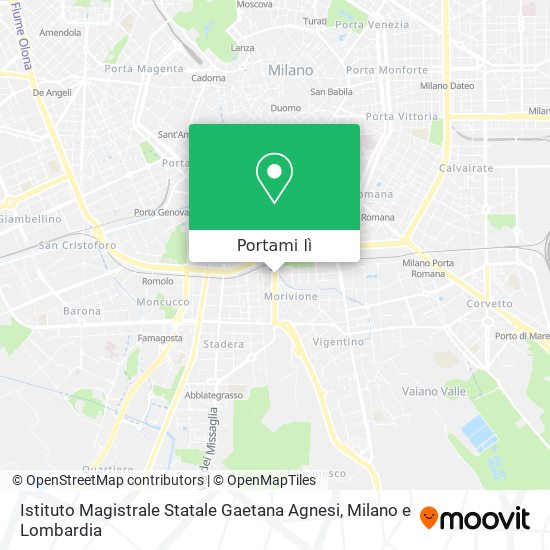 Mappa Istituto Magistrale Statale Gaetana Agnesi