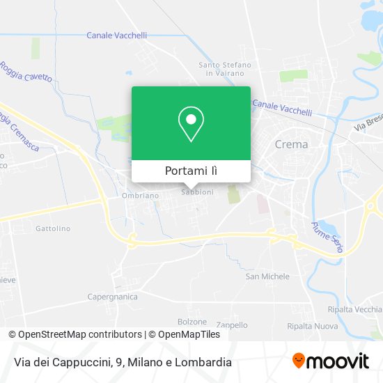 Mappa Via dei Cappuccini, 9