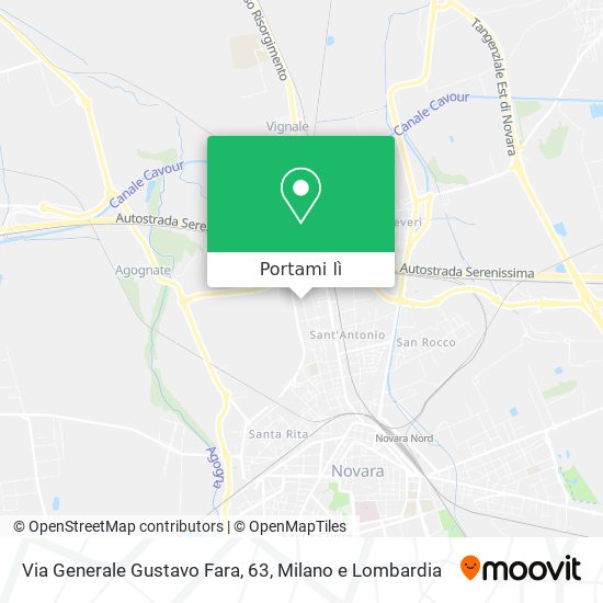 Mappa Via Generale Gustavo Fara, 63
