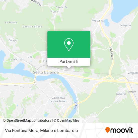 Mappa Via Fontana Mora