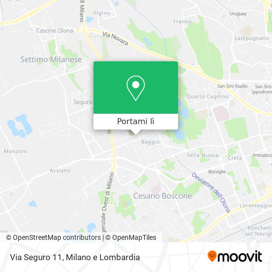 Mappa Via Seguro 11