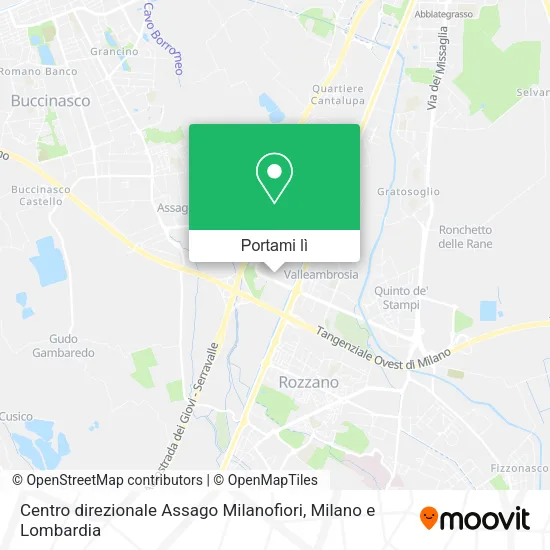 Mappa Centro direzionale Assago Milanofiori