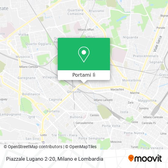 Mappa Piazzale Lugano 2-20