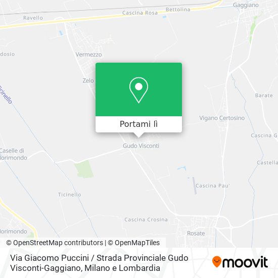 Mappa Via Giacomo Puccini / Strada Provinciale Gudo Visconti-Gaggiano