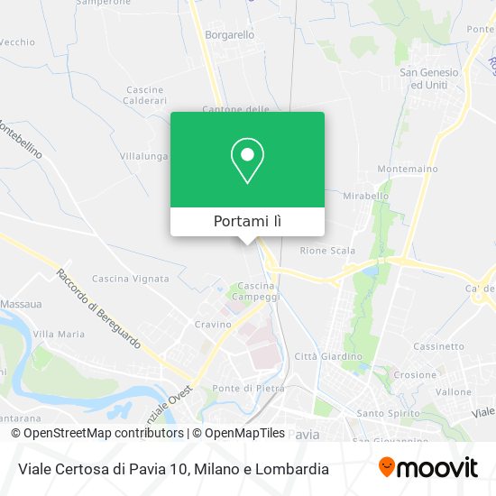 Mappa Viale Certosa di Pavia 10