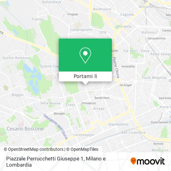 Mappa Piazzale Perrucchetti Giuseppe 1
