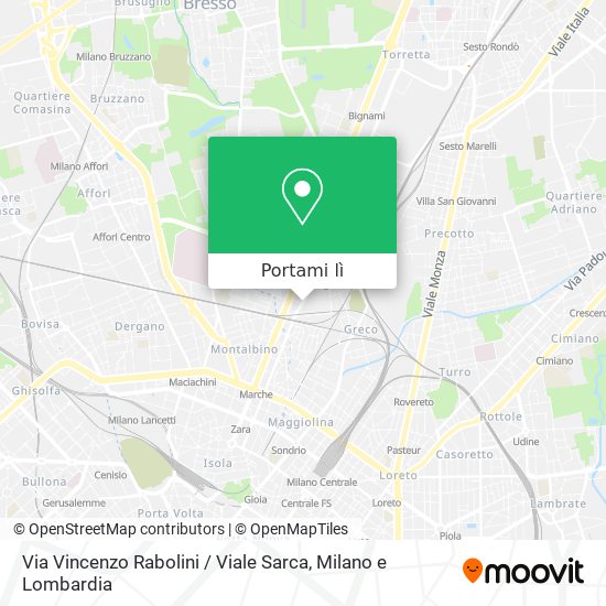 Mappa Via Vincenzo Rabolini / Viale Sarca