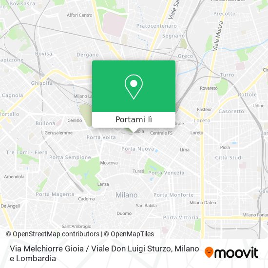 Mappa Via Melchiorre Gioia / Viale Don Luigi Sturzo
