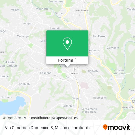Mappa Via Cimarosa Domenico 3