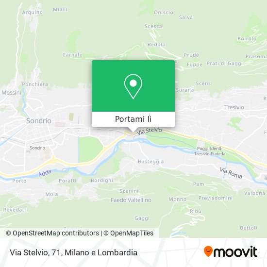 Mappa Via Stelvio, 71