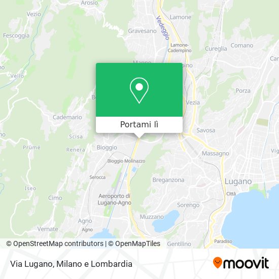 Mappa Via Lugano