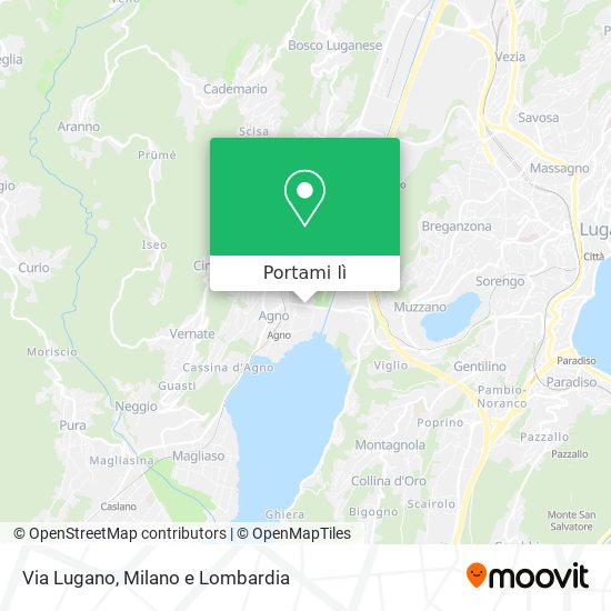 Mappa Via Lugano