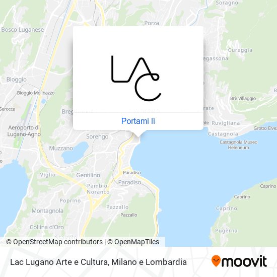 Mappa Lac Lugano Arte e Cultura
