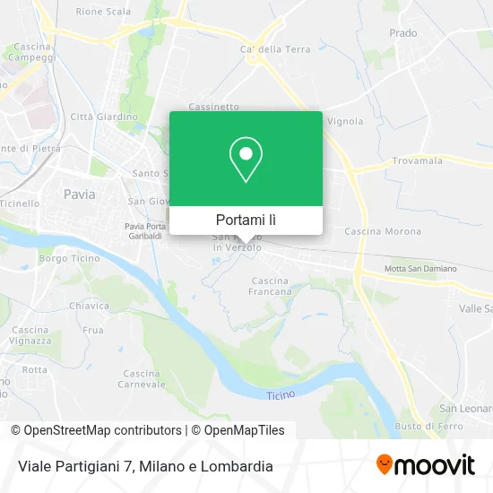 Mappa Viale Partigiani 7