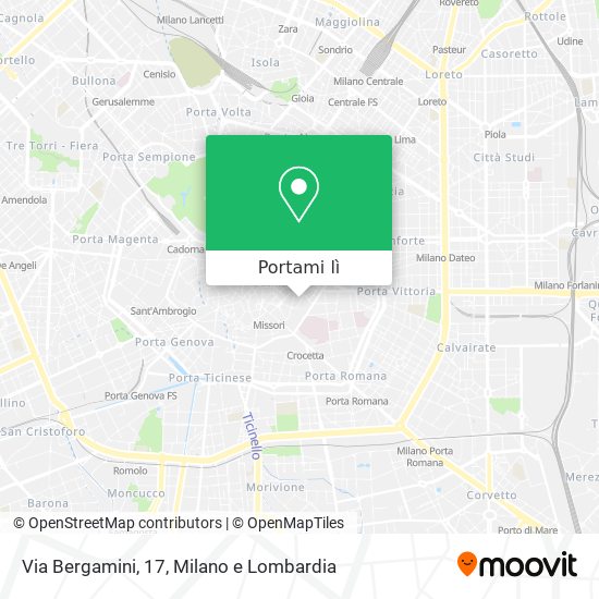 Mappa Via Bergamini, 17