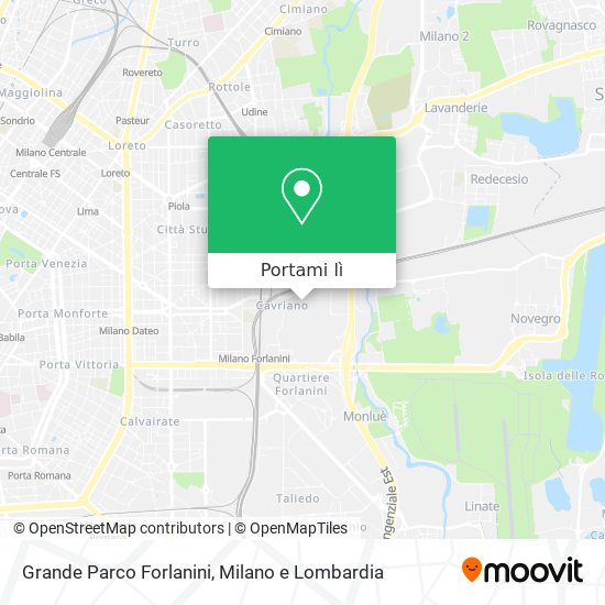 Mappa Grande Parco Forlanini