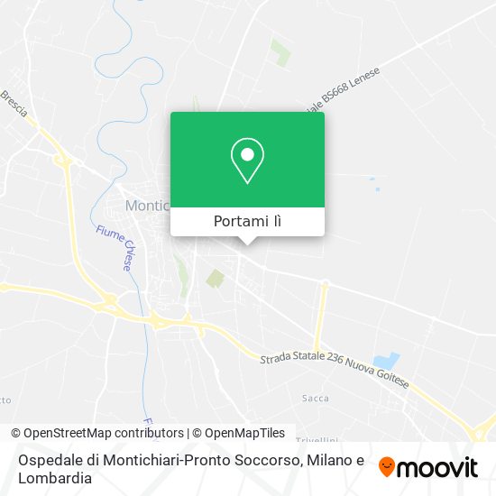 Mappa Ospedale di Montichiari-Pronto Soccorso