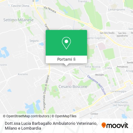 Mappa Dott.ssa Lucia Barbagallo Ambulatorio Veterinario