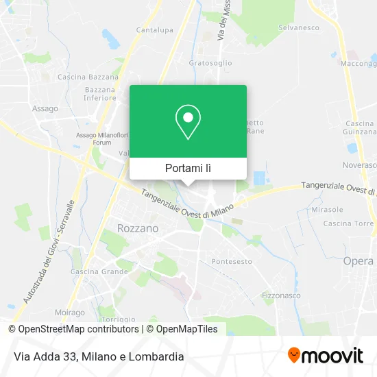 Mappa Via Adda 33