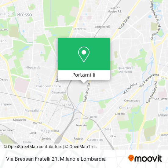 Mappa Via Bressan Fratelli 21
