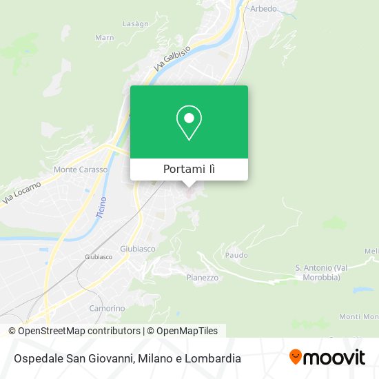 Mappa Ospedale San Giovanni