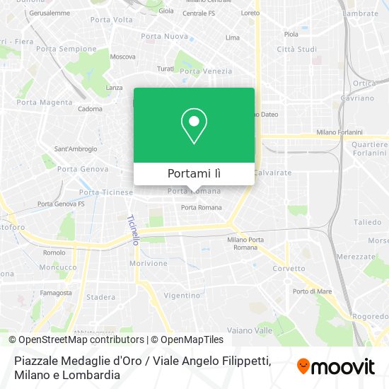 Mappa Piazzale Medaglie d'Oro / Viale Angelo Filippetti