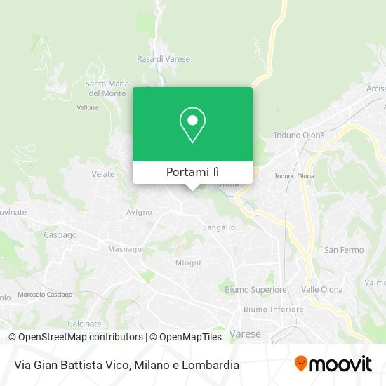 Mappa Via Gian Battista Vico