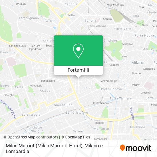 Mappa Milan Marriot (Milan Marriott Hotel)