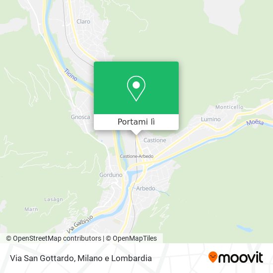 Mappa Via San Gottardo